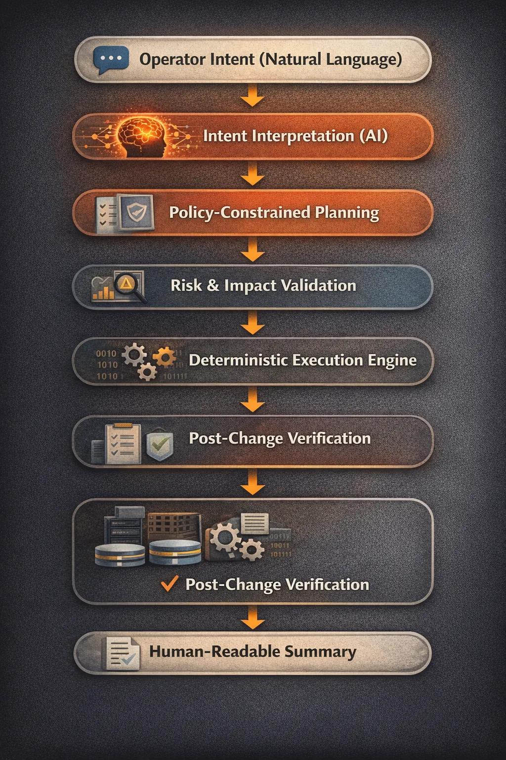 Detailed flow diagram of the Network AI Agent operational lifecycle